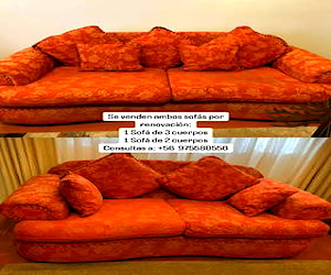 <p>Venta de dos sillones de 2 y 3 cuerpos</p>