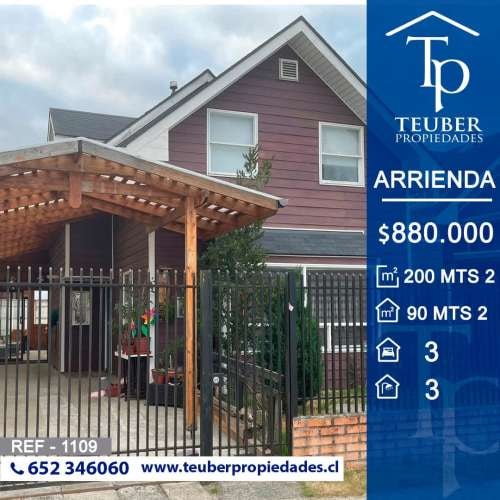 Se Arrienda casa en Quilen de Pto. Varas