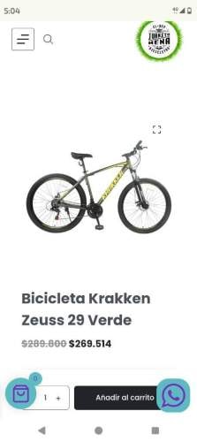 Bicicleta Krakken Zeus Aro 29