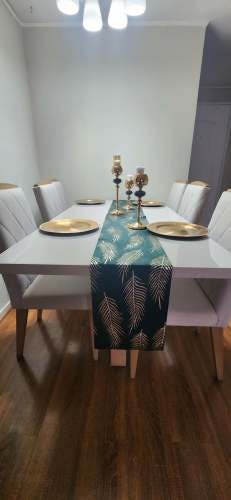 <p>Comedor 6 puestos beige</p>