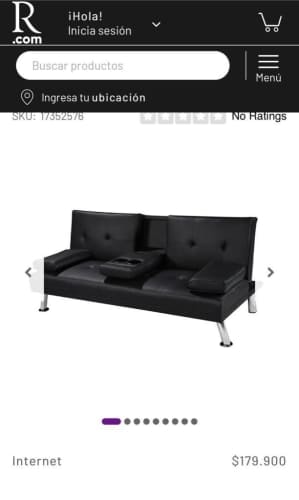 <p>se vende elegante futon como nuevo con dos puff</p>