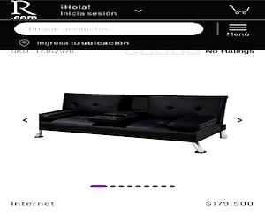 <p>se vende elegante futon como nuevo con dos puff</p>