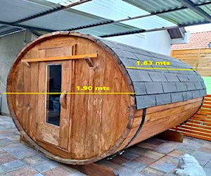 <p>SAUNA SECO BARRIL MADERA - 6 PERSONAS</p>