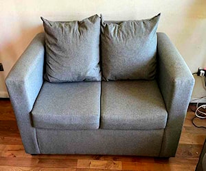 <p>Sillon 2 cuerpos color gris</p>