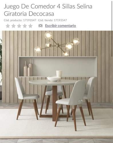 <p>Comedor 4 sillas</p>