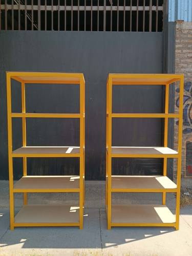 <p>Estante Repisa Metálica Rack Con Madera Muy Firmes</p>