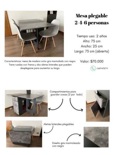 <p>se vende mesa plegable</p>