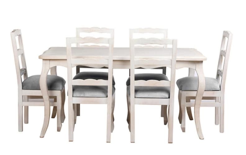 <p>Comedor Normando blanco vintage</p>