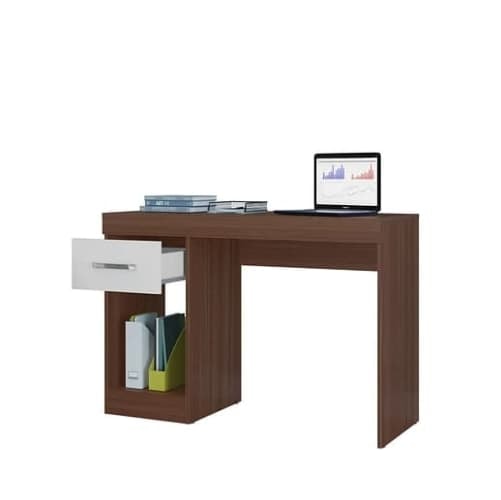 <p>MESA DE ESCRITORIO CON CAJON PRACTIC AVELLANA / BLANCO 2597.0003</p>