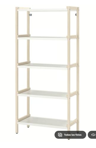 <p>Mueble estante / repisa. metalico y madera IKEA</p>