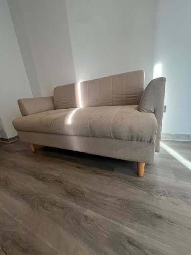 <p>Sofá 2 Cuerpos Tela 145x71x77 Cm Beige (Usado)</p>
